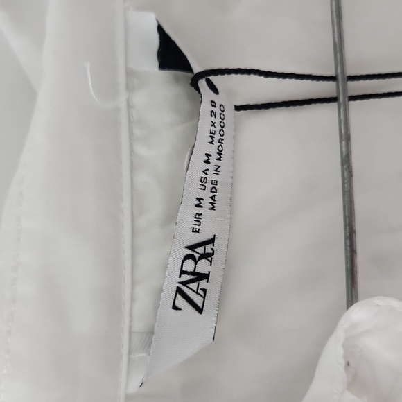 Zara Eyelet White Dress NWT - Picture 5 of 9